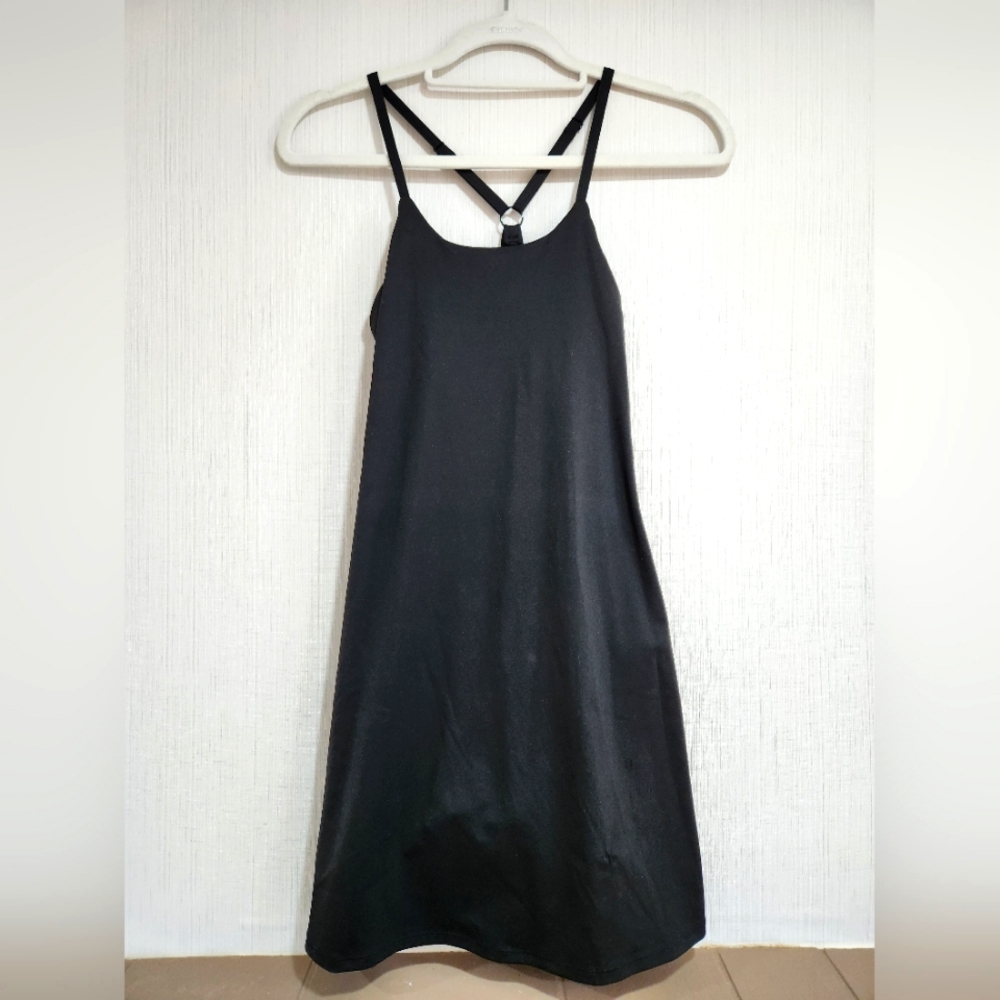 Workout active dress with shorts and bra